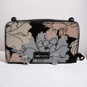 Sakroots Blue Cream Clutch Wallet